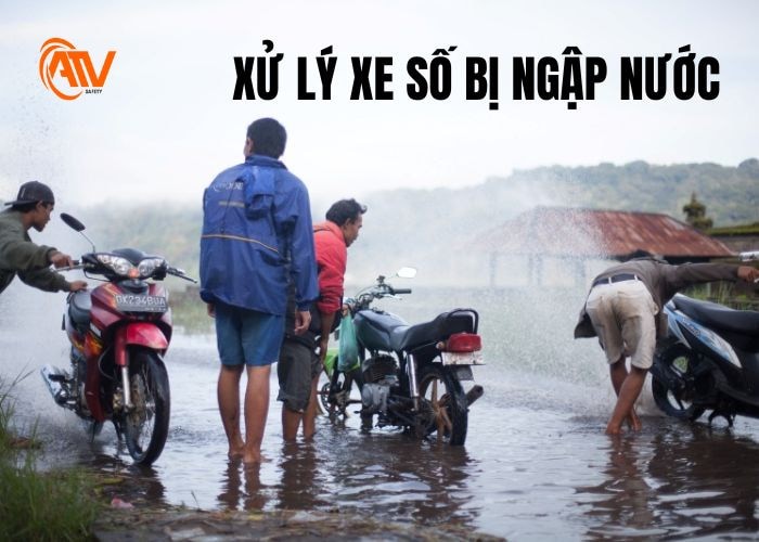 Cách xử lý xe số khi bị ngập nước