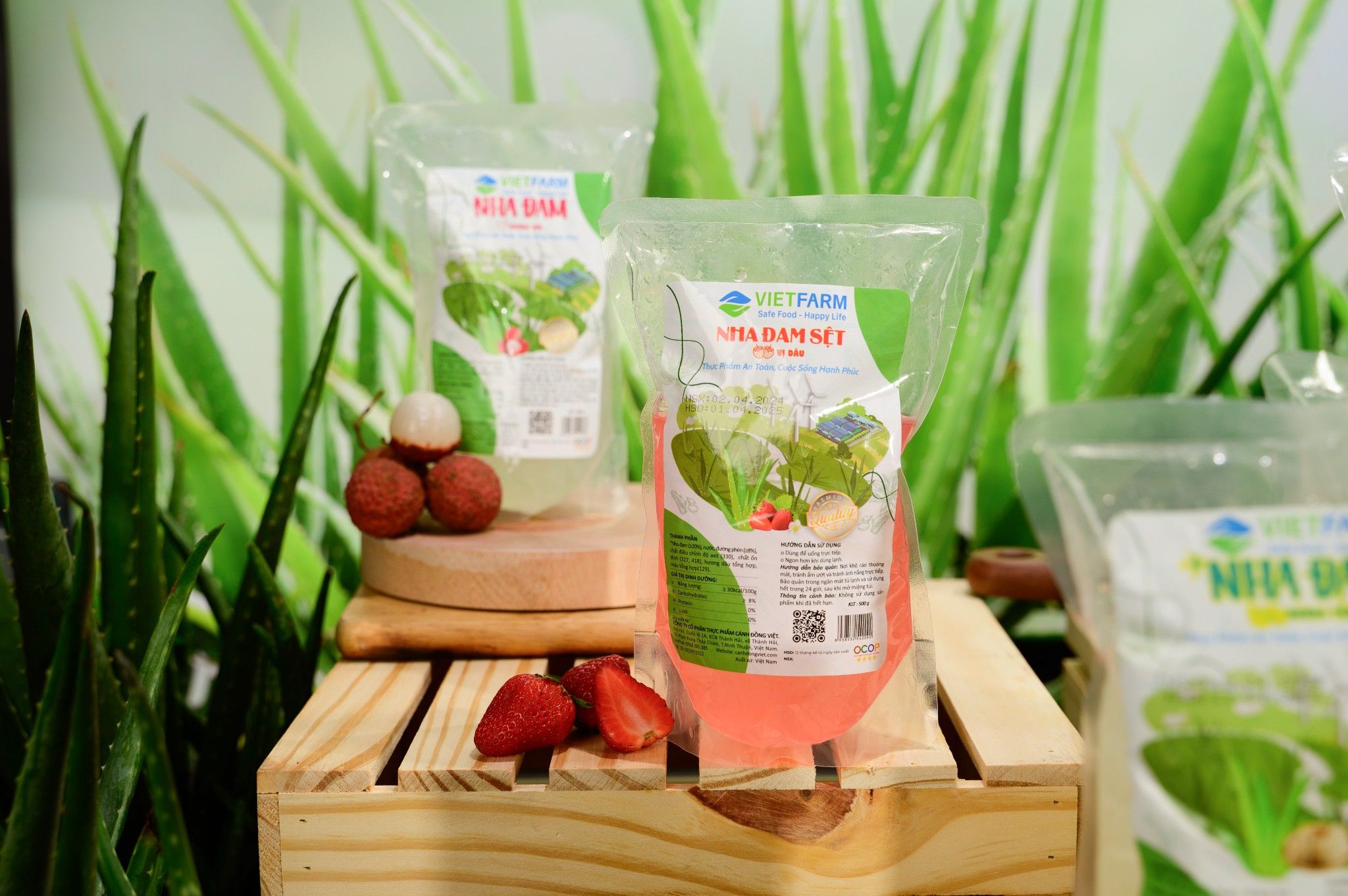 GC Food đã nghiên cứu và phát triển nhiều dòng sản phẩm chuyên biệt, tiêu biểu như nha đam sệt, nha đam hương nhiệt đới và cả nha đam phục vụ xuất khẩu