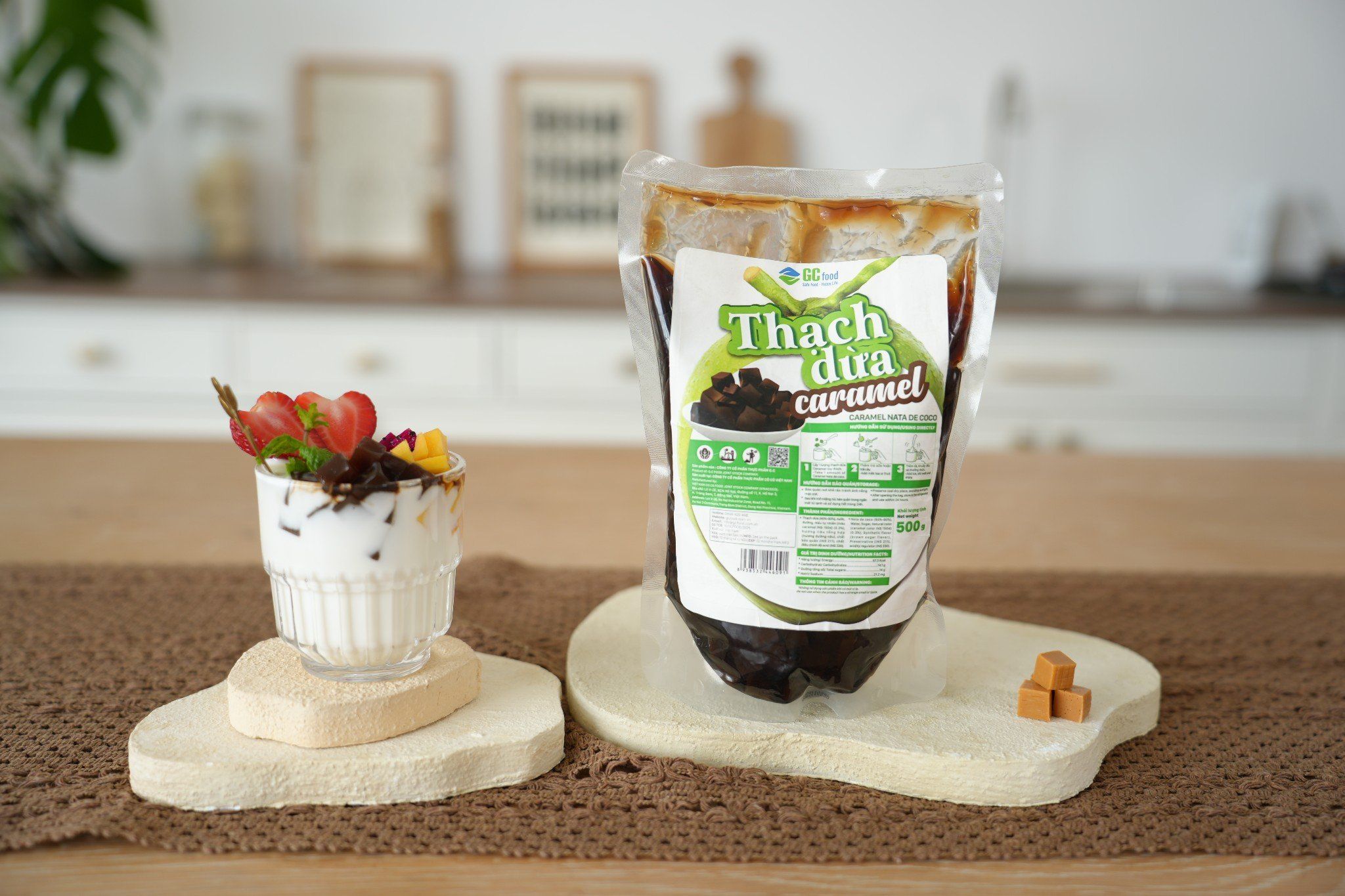 Dùng thạch dừa đóng gói sẵn sẽ càng tiết kiệm thời gian, lại vừa an toàn vừa tiện lợi, tha hồ sáng tạo đồ uống tại nhà!