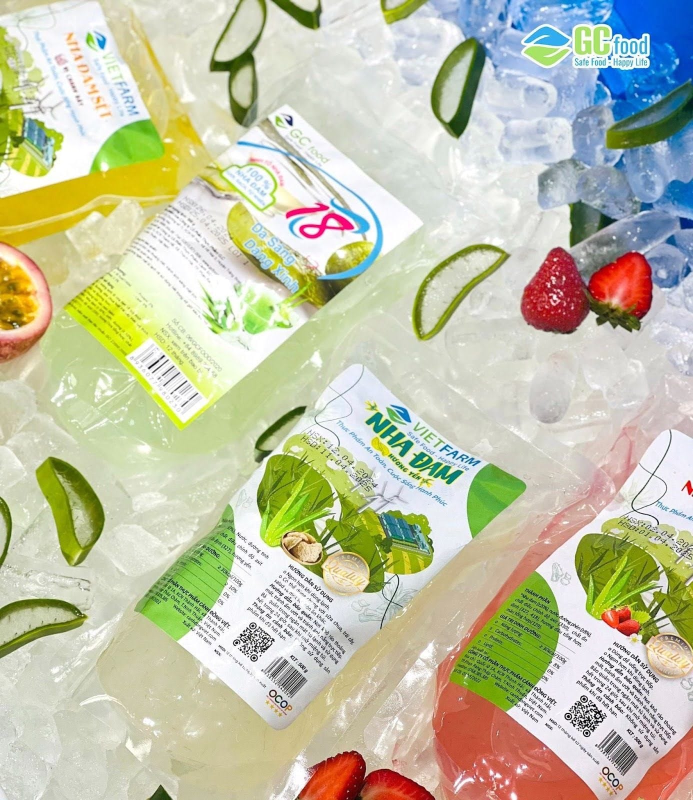 Nha đam khi được kết hợp làm sữa chua giúp hỗ trợ tiêu hoá khoẻ mạnh.