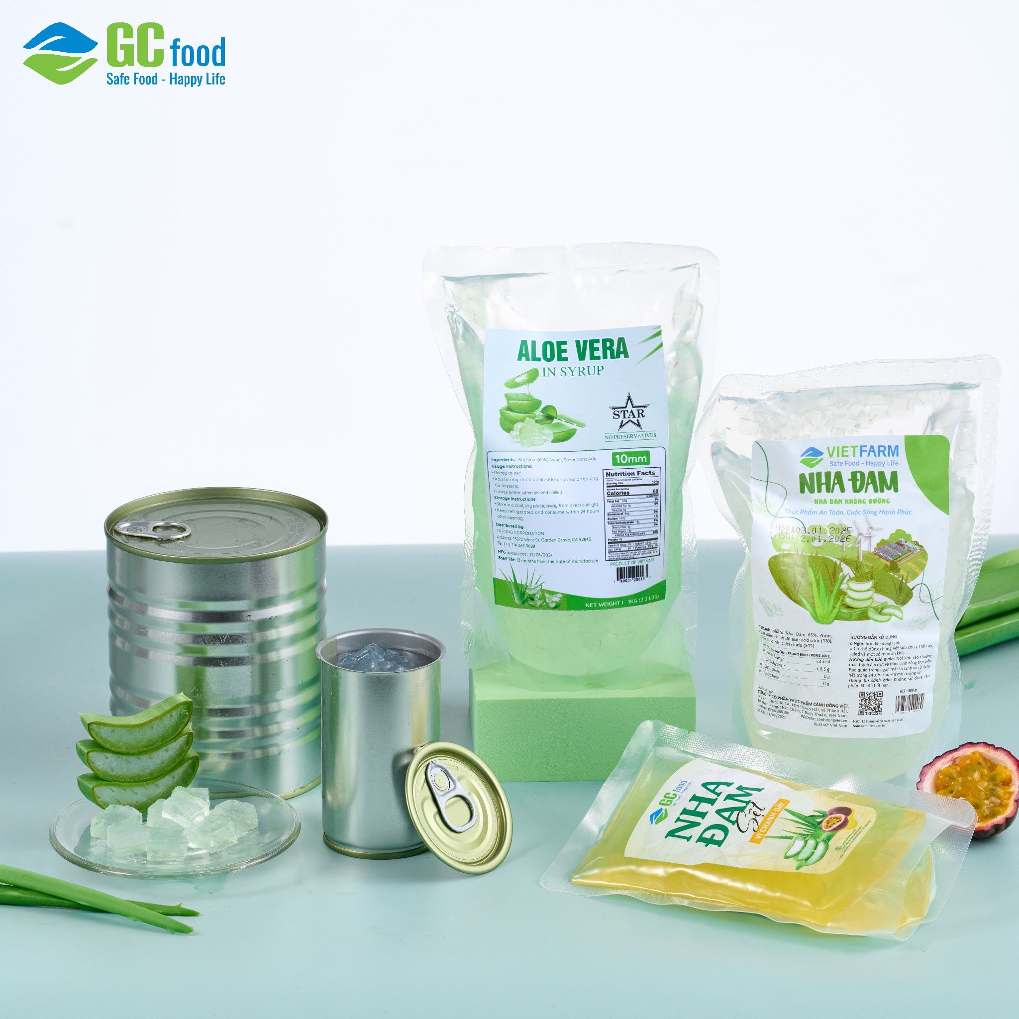 Thạch nha đam GC Food vừa tiện lợi, an toàn vừa thơm ngon và nhiều dinh dưỡng.