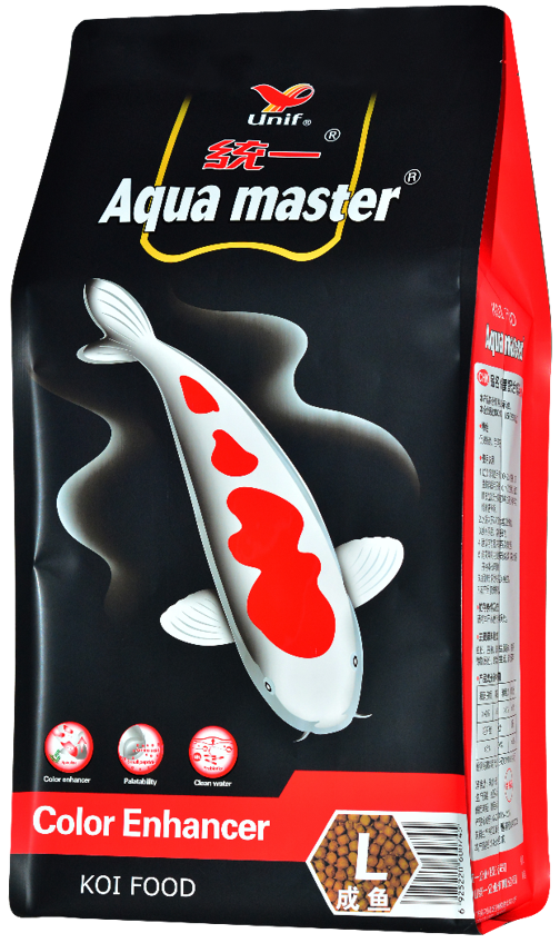 Thức ăn cá koi Aqua Master Color Enhancer 5kg lên màu đỏ cam
