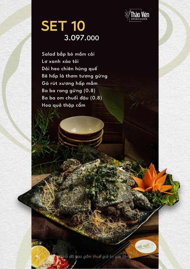set menu Thảo Viên 2
