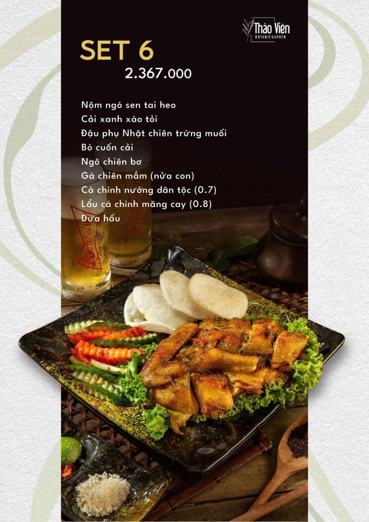 set menu Thảo Viên 2