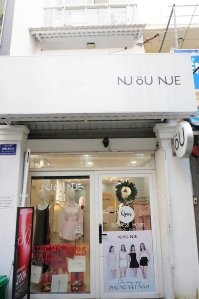 Mặt tiền cửa hàng NU OU NUE