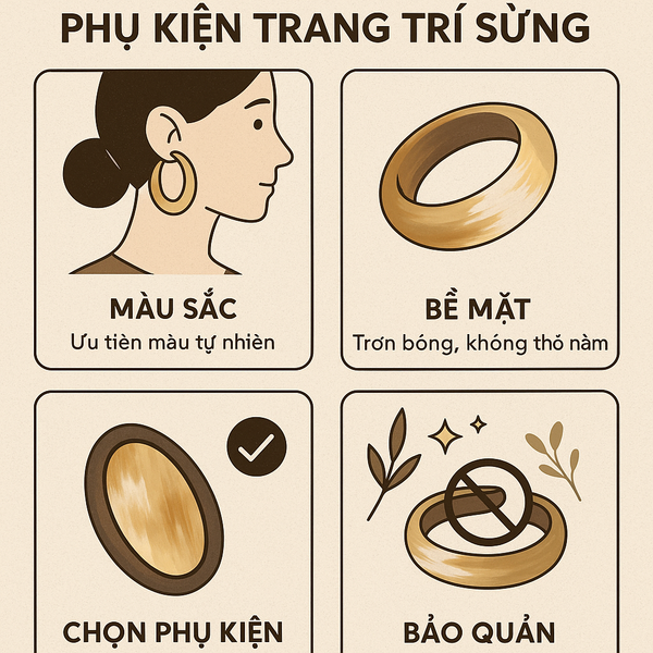 Cách Chọn Và Bảo Quản Phụ Kiện Trang Trí Sừng Trâu