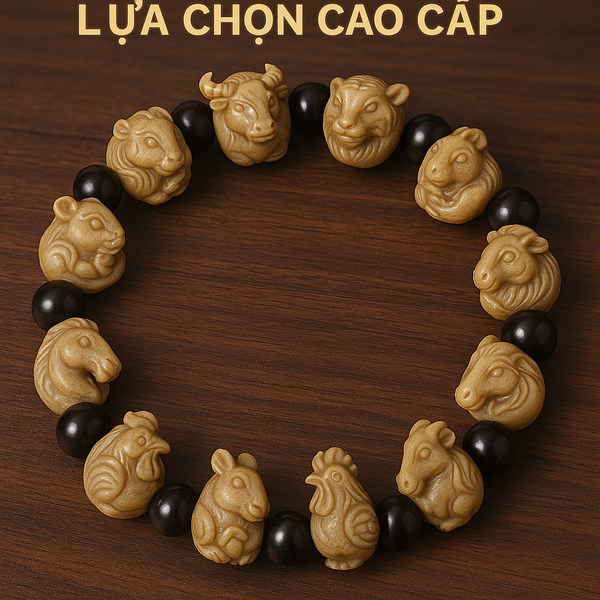 Vòng Tay Phong Thủy Sừng Trâu 12 Con Giáp: Lựa Chọn Cao Cấp
