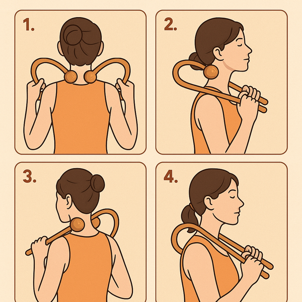 Hướng Dẫn Kỹ Thuật Sử Dụng Dụng Cụ Massage Cổ Vai Gáy Bằng Gỗ Tại Nhà