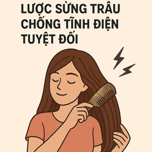 Lý Do Số 1: Lược Sừng Trâu Chống Tĩnh Điện Tuyệt Đối