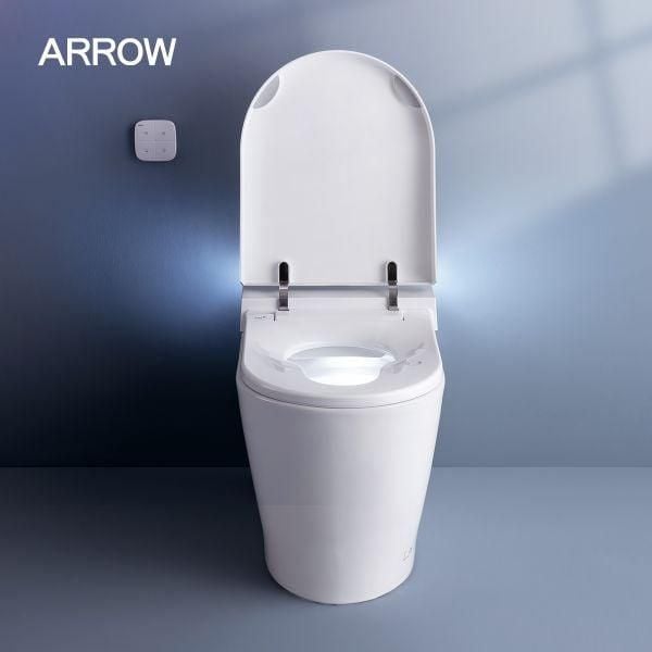 Bồn cầu thông minh ARROW AB1030-AM với tính năng chiếu sáng ban đêm bằng đèn LED.