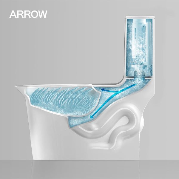 Chi tiết cấu trúc xả nước bồn cầu 1 khối Arrow