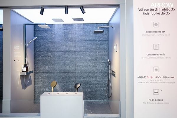 Hình ảnh phòng test nước tại showroom Arrow Việt Nam