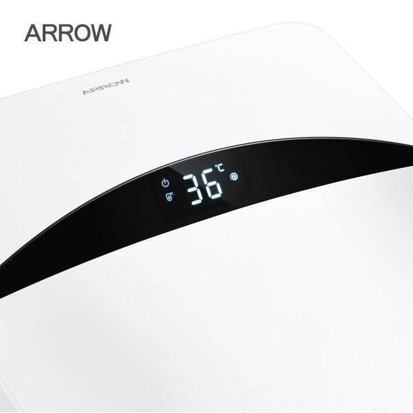 Bồn cầu thông minh ARROW AKB1310-UM có màn hình LED hiển thị nhiệt độ vệ ngồi rất tiện dụng.