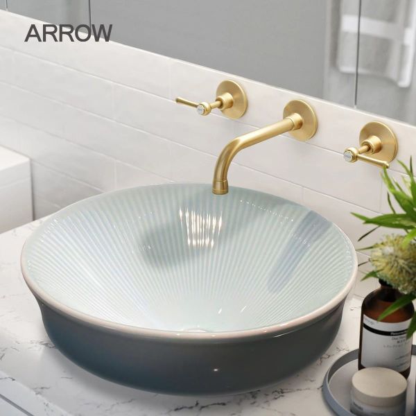 Chậu rửa lavabo đặt bàn Arrow AHP41028B-SB