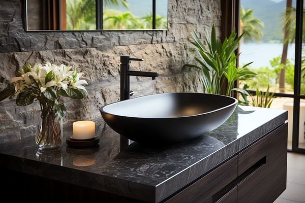 Một mẫu lavabo đẹp có thể giúp nâng tầm phòng tắm thêm “sang chảnh”