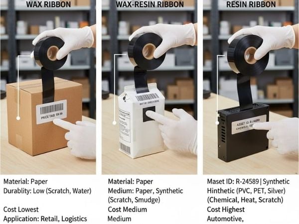 cuộn mực in tem mã vạch