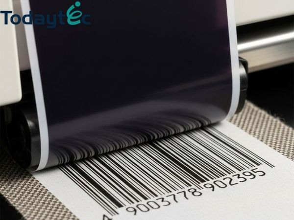 chọn ribbon in mã vạch theo vật liệu in