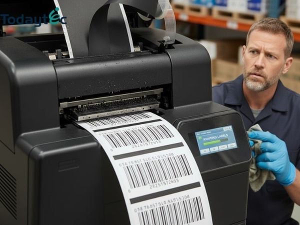 máy in mã vạch không ra mực