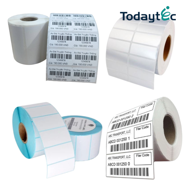 Giấy decal thường kết hợp với mực wax resin cho bản in sắc nét