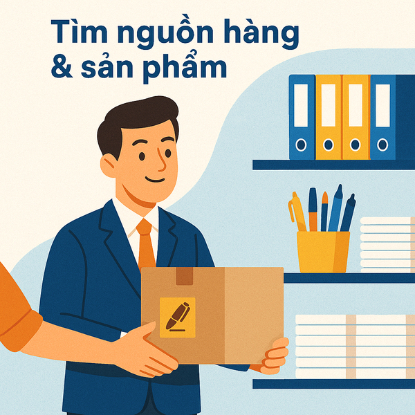 Bước 5. Tìm nguồn hàng khi mở cửa hàng văn phòng phẩm