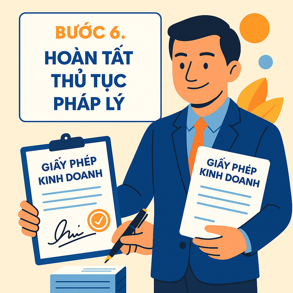Bước 6. Hoàn tất thủ tục pháp lý mở cửa hàng văn phòng phẩm