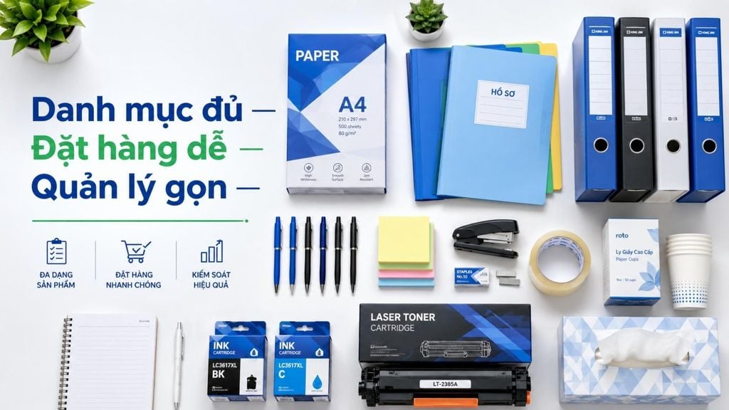 Danh mục văn phòng phẩm cho công ty