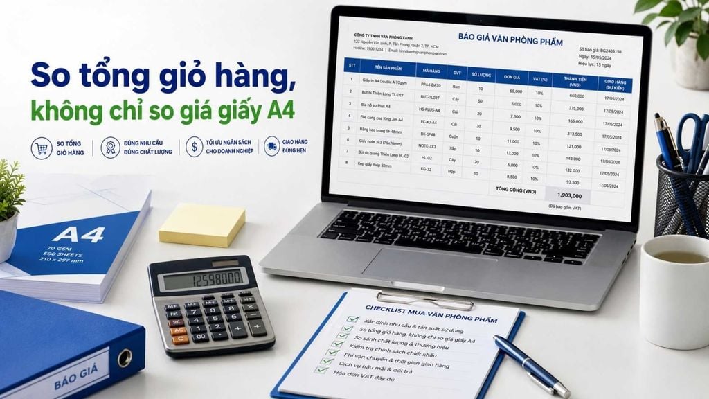 Bảng giá văn phòng phẩm