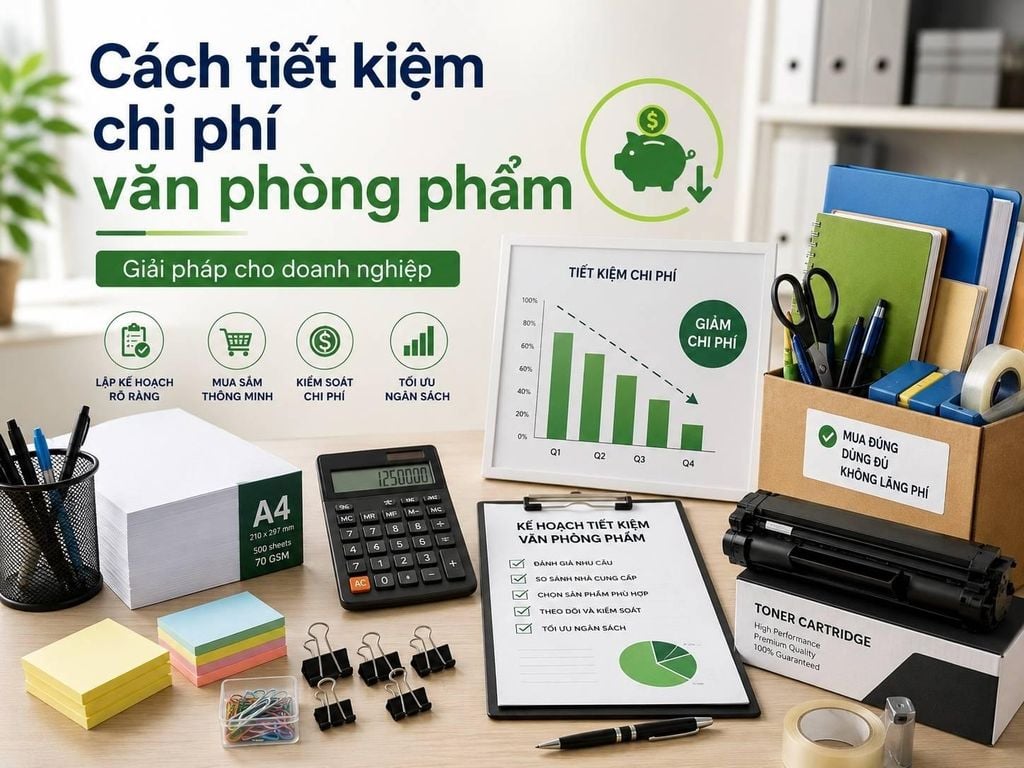 Cách tiết kiệm chi phí văn phòng phẩm cho doanh nghiệp