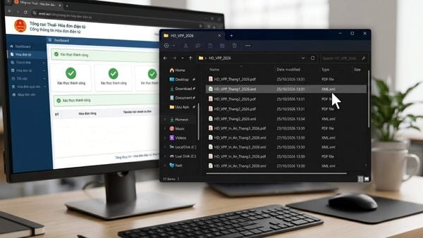 Cách lưu trữ file XML gốc của hóa đơn điện tử văn phòng phẩm chuẩn quy định