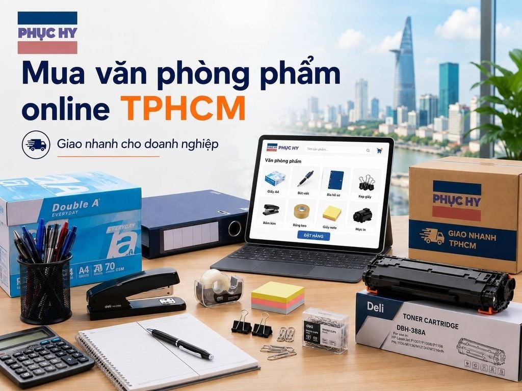 Mua văn phòng phẩm online TPHCM cho doanh nghiệp