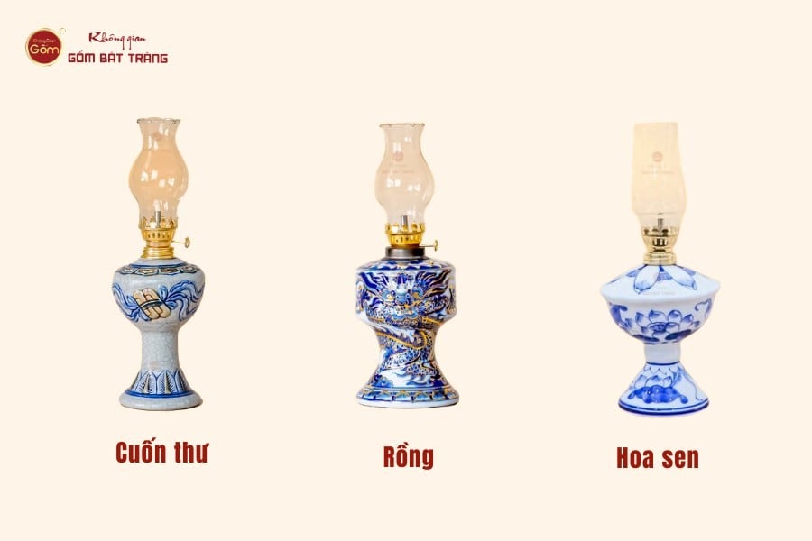Hoạ tiết trên đèn dầu thờ