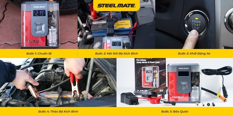 Hướng dẫn sử dụng kích bình ô tô an toàn