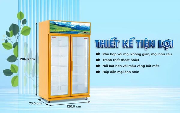 7 Kinh nghiệm “vàng” lựa chọn tủ mát 2 cánh tối ưu cho cửa hàng quy mô nhỏ/vừa