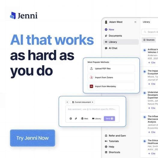 Jenni AI – The Intelligent Research Assistant for Academic Writing and Collaboration