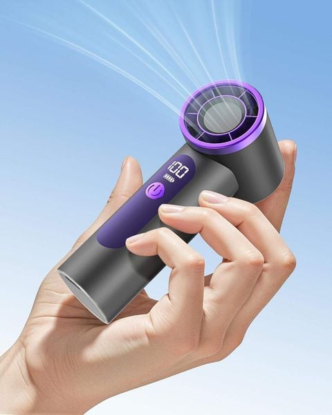 Portable Handheld Fan,4000mAh Rechargeable Turbo Personal Mini Fan,Pocket Design for Travel,Concerts,Sports Games,Camping,Hiking,Best Gifts for Women in Summer