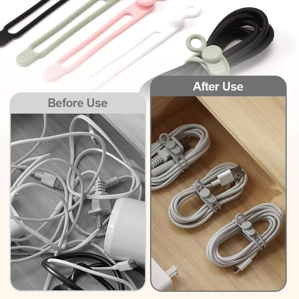 Pousbo Silicone Cable Ties Review: A Simple Fix for Messy Cables at Home, Work, and Travel