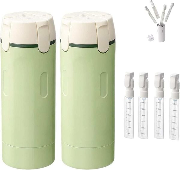 HISKI 4 in 1 Travel Bottles Review: A Compact Toiletry Set for Cleaner, Lighter Packing