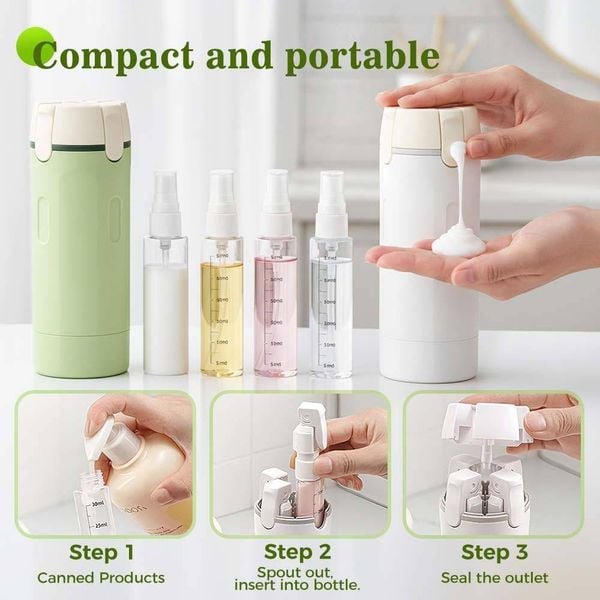 HISKI 4 in 1 Travel Bottles Review: A Compact Toiletry Set for Cleaner, Lighter Packing