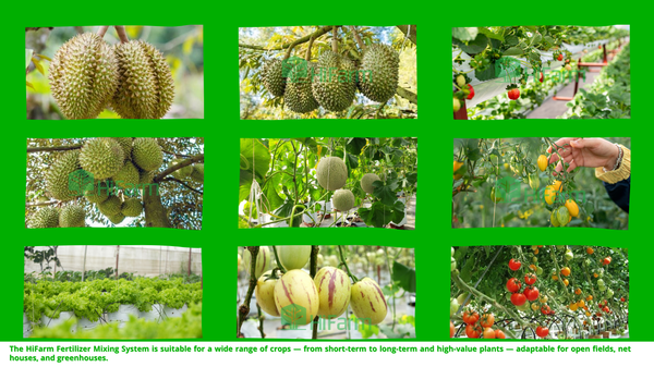 HiFarm’s Fertilizer Mixing System works with many different crop types