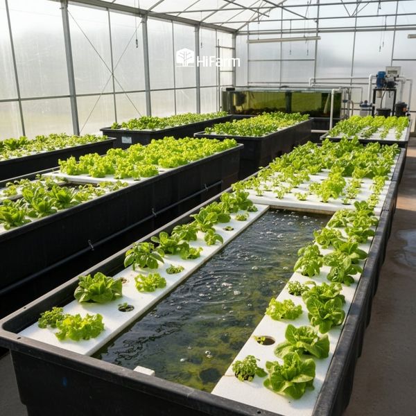 Aquaponics nước sâu hay bè nổi