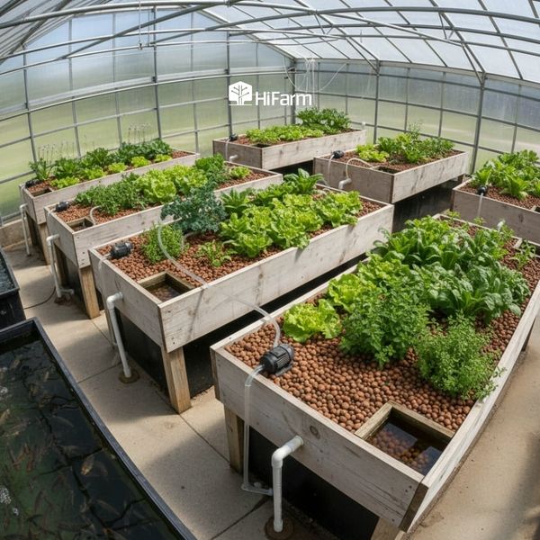 Aquaponics tưới ngập xả cạn