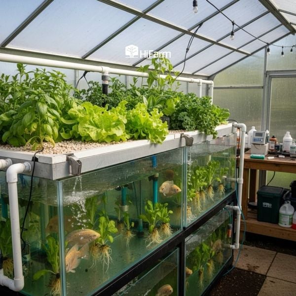 Cấu tạo của hệ thống Aquaponics