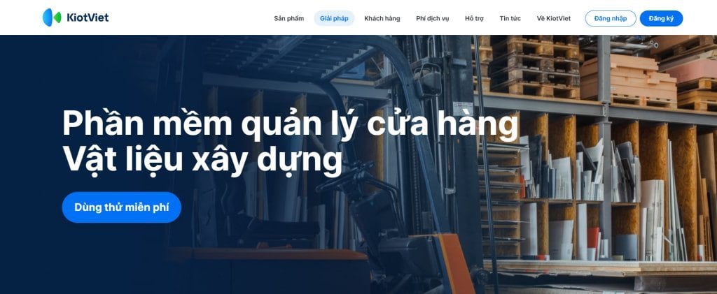 Phần mềm bán vật liệu xây dựng KiotViet