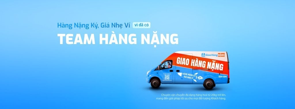 Giao Hàng NẶNG sẵn sàng giao nhanh giá hời với các đơn hàng nặng trên 20kg