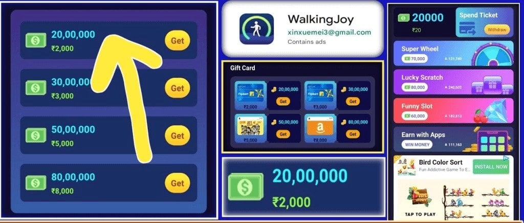 App Walking Joy giúp bạn kiếm tiền đơn giản từ việc đi bộ