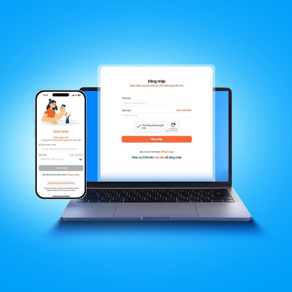 Giao Hàng NẶNG hỗ trợ người bán điền thông tin gửi hàng online