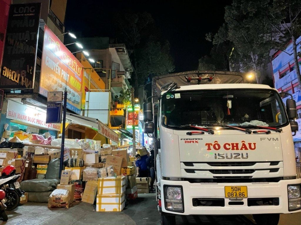 Chành xe Tô Châu gửi hàng đi Biên Hòa