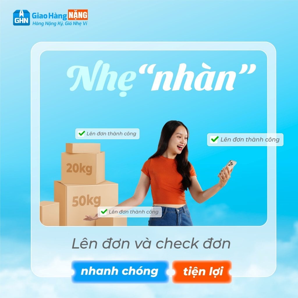 Giao Hàng NẶNG vận chuyển máy giặt uy tín, theo dõi đơn hàng dễ dàng