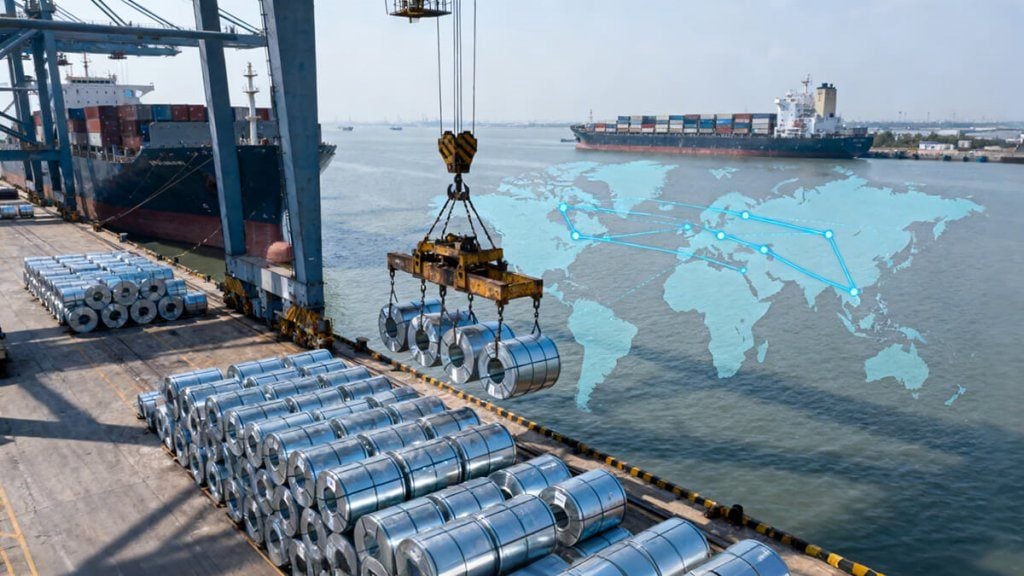 Vận chuyển hàng sắt thép đường biển cước phí rẻ, phù hợp hàng khối lượng lớn