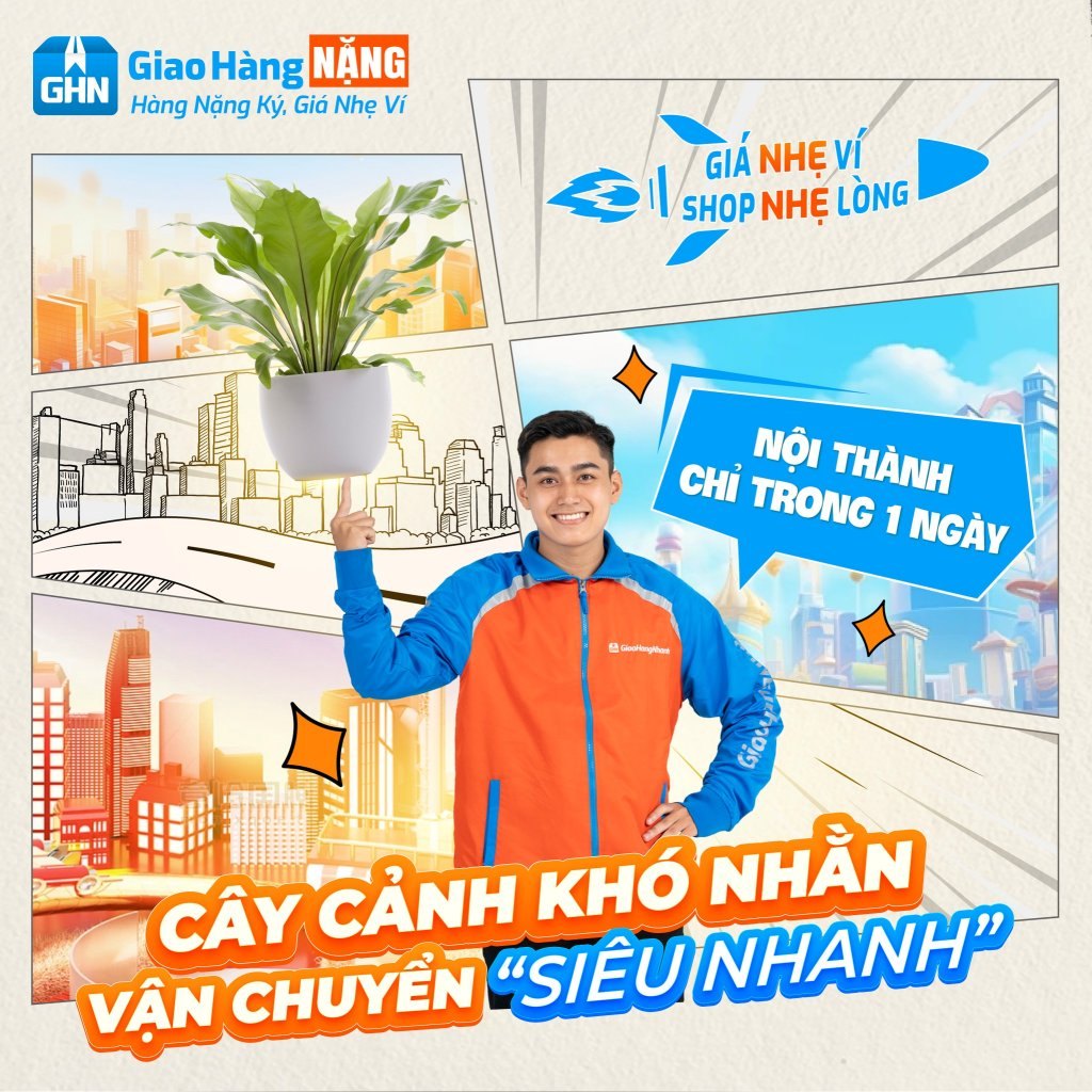Giao nhận cây cảnh không khó với Giao Hàng NẶNG.
